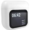 MONTY SOUL - Auricolari Wireless Bluetooth con Display LED Touch, Custodia di Ricarica e Audio Stereo HD (M-01 BIANCO)