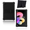 yystao Cover per TCL Tab 10L Gen4 Tablet 10.1 Pollici 2025 Più Recente, Yystao Bambini Morbido Silicone Cover Compatibile con TCL Tab 10L Gen4, Supporto Regolabile (Nero)