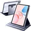 A-BEAUTY Custodia Rotante Compatibile con Honor Pad 10 12.1 Pollici 2025, Rotazione a 360 Gradi Supporto Trasparente Cover, Auto Svegliati/Sonno, Lavanda