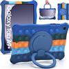 KATUMO Bambini Silicone Cover per Samsung Galaxy Tab A9+/ A9 plus 11 Pollici 2023 SM- X210/X216/X218 con Penna bag,Supporto Girevole a 360° e Antiurto Silicone Custodia Protettiva