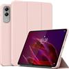 MGUEIAO Cover Compatibile con Lenovo Yoga Tab 11.1 2025, Custodia in Pelle PU Ultrasottile con Supporto Trifold, Retro in TPU Morbido, Antiurto - Pink