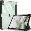 FINTIE Cover per iPad Air 11 M4/M3/M2 (2026-2024)/iPad Air 5a&4a Gen 10,9 | con Portapenne - Sottile Leggero Trasparente Custodia Posteriore con Bordo in TPU, Verde Alpino