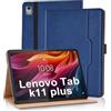 Vkooer Custodia per Lenovo Tab K11 Plus/M11 Plus 11.45 2024 Cover Protettiva Pelle PU con Multi-angli Slim Fit Folio Pieghevole e Supporto Funzione Flip Tasca Case per Lenovo Tab K11 Plus - Blu