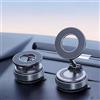 Generic Supporto magnetico per telefono da auto, rotazione a 360°, con forte magnete 18N, supporto per cruscotto, ventola, parabrezza, nero.
