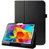 subtel Custodia compatibile con Samsung Galaxy Tab 4 10.1 (SM-T530 / SM-T531 / SM-T533 / SM-T535) Similpelle Custodia Borsa Guscio Flip Cover Case nero
