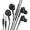 zoyuzan Auricolari con Filo (2 Pack) Cuffie in Ear 3,5mm Jack Cavo Cuffiette Microfono Headphones Gaming Auricolare Musica Earbuds Sport Compatibile con