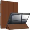 Fintie Custodia per Boox Note Air4 C 2024/Air3 C/Air3 B/W 2023 ePaper da | Portamatite integrato, copertura per supporto a tre pieghe, guscio posteriore trasparente ibrido sottile