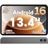 TECLAST T65 13.4 120Hz Android16 4G Lte, 2.2GHz 26GB+128GB 13+5MP | Doppio SIM 5G WiFi, Octa-Core, Widevine L1 1080, BT5, GPS, OTG