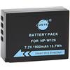 DSTE NP-W126 Batteria Compatibile per Fujifilm X-A1, X-A2, X-A3, X-E1, X-E2, X-M1, X-Pro1, X-T1, X-T2, X-T10
