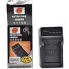 DSTE fotocamera digitale Caricabatterie Compatibile per Canon NB-6L Samsung SLB-10A SLB-11A Battery as CB-2LYE