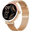 TOOBUR Orologio Smartwatch Donna, 40mm Contapassi Polso, IP68, Oro Rosa | Fitness Tracker con 2 Cinturini, Compatibile con Telefoni Android e iOS, Rispondere Effettuare Chiamate, Touchscreen HD