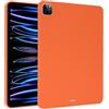 Generic Custodia in silicone morbido compatibile con iPad Pro da 12,9 pollici 2018/2020/2021/2022, sottile e leggera, in TPU opaco, antiurto, protettiva per iPad Pro da 12,9 pollici (arancione)