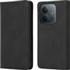 Vaitasy Business Custodia per Xiaomi Redmi 15C - Nero | Forte Funzione Magnetica Cover con Slot per Carte Elegante Monocolore Design per Ufficio e Viaggio