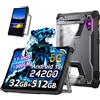 Ulefone Armor Pad 5 Pro 5G Rugged Tablet 11 pollici,24200mAh 120W, 2.4K FHD+ 32GB+512GB/2TB Robusto Tablet Android 15, 1000lm Luce da campeggio, 64MP+64MP, 3W* 2 Altoparlanti, IP68/IP69K,OTG,GPS,NFC