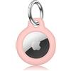 Meliya AirTag Portachiavi per Apple Airtag, Custodia in Plastica per Apple Airtag, Portatile Cover Protettiva per Zaini e Animali Domestici (Rosa)