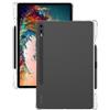 GIOPUEY Cover per Samsung Galaxy Tab A9 Plus, Custodia Con slot per penna, Scocca posteriore in TPU morbido, Copertura sottile, Protezione Airbag - trasparente
