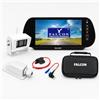 FALCON WORLD CLASS TECHNOLOGY Monitor digitale a specchio da 7 pollici e fotocamera wireless - Kit auto fit