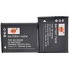 DSTE 2-Pacco Ricambio Batteria per VW-VBX090 HX-WA03 HX-WA2 HX-WA2GKHX-WA20 HX-WA3HX-WA30 HX-WA301