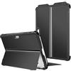 FINTIE Custodia per Microsoft Surface Go 4/3/2/1 10 Pollici | (2023 2021 2020 2018) - Antiurto Cover con Porta Penna e Rigida Kickstand, Compatibile con Type Cover Keyboard, Nero