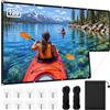 OFFCUP Schermo Proiezione 120in,Sfondo Nero Opaco,Schermo Portatile Interno | Telo Proiettore Pieghevole Lavabile per Home Cinema