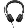 Jabra Evolve2 40 PC Headset - Noise Cancelling , USB-C, Ottimizzato per Microsoft Teams, Stereo, Prima edizione