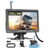 Ohradio Kit Telecamera Retromarcia Wireless 7 Schermo IPS IP68 | Anti-interferenza, Visione Notturna IR, BSD, 12-36V