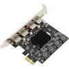 Srliya Scheda di Espansione PCIE a USB 4 Porte USB 3.0 Controller Hub USB 3.0 Autoalimentato Ad Alta velocità da 5 Gbps per Win per Linux