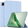 MGUEIAO Cover Compatibile con Honor MagicPad 2, Custodia in Pelle PU Ultrasottile con Supporto Trifold, Retro in TPU Morbido, Antiurto - Light Blue
