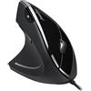 Perixx Perimice-513L - Mouse ergonomico verticale con cavo per mancini, 6 pulsanti, prevenzione delle TMS