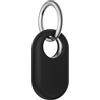Meliya Custodia per Samsung Galaxy SmartTag2, Silicone Custodia per Samsung Smart Tag 2 (2023) con Portachiavi, per Portabagagli Zaino Pet (Nero)