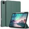 EasyAcc Cover con iPad Pro 12,9 Pollici Modello 2022/2021/2020/2018 | Leggero Protettivo Supporto con Pencil Holde, Cover con Auto Svegliati/Sonno,Verde Notte