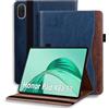 ONETHEFUL Custodia per Honor Pad X8a 11 Pollici 2024 Flip Cover in PU Ultra Sottile con Funzione di Supporto per Slot per Schede Custodia per Tablet Honor Pad X8a Blu