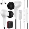 ASKUBSKU Cuffie USB C per Samsung Galaxy A55 A35 A36 A56 A57 A37 A27 5G iPhone 17 16 | Magnetica Stereo Auricolari Tipo C con Cavo Microfono Isolamento Acustico per Redmi Pad Xiaomi 17 POCO X8 OnePlus 13 Pixel 10