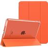 MoKo Cover Custodia Per iPad 9a/8a/7a Gen. 2021/2020/2019, Arancione | Cover Custodia Per iPad 10.2'', Ultra Sottile Leggero in Triplice Auto Sveglia/Sonno con Retro Semi-trasparente Rigido