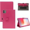 Generisch Custodia per tablet TECLAST Artpad Pro da 12,7, in pelle PU, con supporto pieghevole, resistente alle cadute e ai graffi, colore rosso rosa