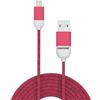 Pantone Celly Pantone Cavo Lightning 1.5m, Cavo USB-A a Micro USB per Ricarica Rapida e Sincronizzazione, Compatibile con iPhone e iPad, Ultra-Sottile e Colorato, Rosa