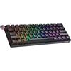 Geeky GK61 60% | Hot Swappable Tastiera da Gioco Meccanica | 61 Tasti Multi Colore RGB LED Retroilluminati per Gaming su PC/Mac | ANSI US Tastiera Americana (Nero, Mechanical Red)