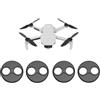 CERFFOOL Set di 4 tappi di protezione del motore per DJI Mini 4 Pro/Mini 3 Pro/Mini 3/SE/1 lega di alluminio impermeabile coperchio del motore custodia di protezione anti-graffio antipolvere (nero)