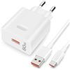 ACAGET 80W Caricabatterie per Super-Charge per HONOR 600 Pro Magic6 Pro RSR | Caricatore Rapido con 6A Cavo USB C 1M per HONOR Magic V6 Magic7 6 Lite 90Lite 600 Smart 400 200 Lite X7e X6e X9d X8a X8b