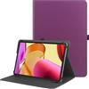 HGWALP Custodia universale per Tablet da 9-11 pollici，Multi-Viewing Angles PU Leather Stand Folio Cover con Porta Penna per 9 10.1 10.5 11 Touch screen Tablet-Purple