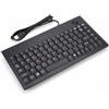 Topiky Mini tastiera cablata con trackball, tastiera compatta 88 tasti 1.5M 1000 DPI ergonomica silenziosa, macchina da scrivere sottile con trackball ottica e pulsante sinistro/destro