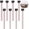 Bgfaquri 8 Pezzi Connettore USB C femmina 3A a 2 Fili con Sistema a Pressione, Presa di Ricarica Rapida 3A di Tipo C per Alimentazione Dispositivo CCTV, Audio Auto, Powerbank, Solo per Ricarica