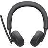 Dell WL3024 Cuffie Senza Fili - Microfono con Cancellazione Rumore AI, Audio Stereo, Connettività Multi-Link, Certificazioni Microsoft Teams e Zoom, 41 Ore di Autonomia