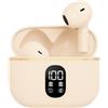 Generico Auricolari Bluetooth 5.4 In-Ear Senza Fili con Display LED e Touch Control - Cuffie Wireless con Microfono, Audio HD, Ricarica Rapida, Colore Nude