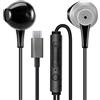 MAS CARNEY Cuffie Con Filo USB C TH4, Auricolari USBC con microfono compatibili con iPhone 15 16 17 iPad, Samsung Galaxy S25 S24 A53, Pixel, Xiaomi, Huawei Honor, Oppo, Vivo