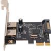 ciciglow Scheda di Espansione PCIE a USB 3.0, 5 Gbps 2 Porte Adattatore per Scheda di Espansione USB 3.0 Adattatore Convertitore Hot Swap USB per XP per Vista