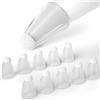 Generic Tappo in fibra trasparente per pennino Apple Pencil 1a 2a generazione, custodia di ricambio, silenziosa, antiscivolo, in silicone per IP1/2