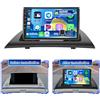 Hikity 4+64G Autoradio Android 15 per BMW X3 E83 2004-2012 con 9'' Screen | con Wireless Carplay Android Auto FM/RDS Radio BT GPS WiFi SWC + Telecamera posteriore + MIC