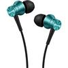 1MORE Auricolari in-ear a pistone, alla moda, durevoli, isolamento acustico, suono puro, controllo del telefono con microfono per smartphone/PC/tablet, E1009, blu