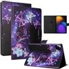 LSPCASA Protettiva Cover Compatibile Con Xiaomi Pad 7/Xiaomi Pad 7 Pro 11.2 Pollici PU Materiale Cover Xiaomi Pad 7 Con Slot Per Carte TPU Custodia, Farfalla viola